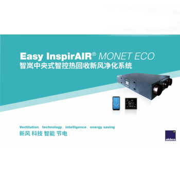 Easy InspirAIR Monet ECO智嵐中央式智控熱回收新風凈化系統